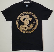 Load image into Gallery viewer, new chalino sanchez gold round picture men silkscreen corridos music t-shirt available in small-3xl unisex mexican style apparel adult shirts tops mexico
