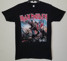 Load image into Gallery viewer, new iron maiden trooper unisex silkscreen t-shirt available from small-2xl women unisex music men hard rock apparel adult shirts tops
