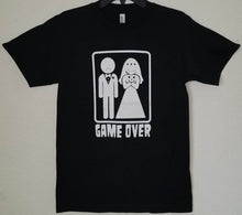 Load image into Gallery viewer, new game over funny mens silkscreen t-shirt available from smalll-2xl men funny apparel adult shirts tops humor
