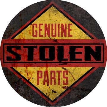 new genuine stolen parts curved metal with hemmed edges dome signs 15 round decor trucks transportation parts man cave funny dome sign cars novelty