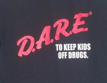 Load image into Gallery viewer, new d.a.r.e. to keep kids off drugs men silkscreen t-shirt available from small-2xl unisex shirts tops apparel adult dare program 90s
