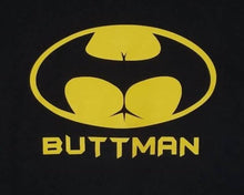 Load image into Gallery viewer, new buttman men silkscreen parody t-shirt funny adult humor classic available in small 2xl apparel shirts tops
