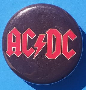 new rock band button set of 4 fashion buttons are 1.25 inches in size Set Includes ACDC Red Letter Logo On Black Anti Flag Red Star Sex Pistols The Adicts Logo In Triangle tv music collection buttons hard rock