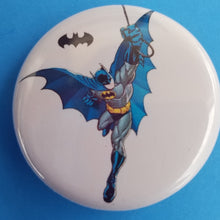 Load image into Gallery viewer, new batman button set of 8 fashion buttons are 1.25 inches in size 60&#39;s Cartoon Swinging Batman&amp;Robin Catwoman Side View Classic Yellow With Black Bat Classic Yellow With Red Logo Kids Batman &amp; Joker Vintage Cartoon joker Batwoman DCComics
