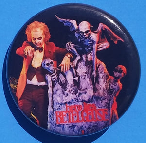 new beetlejuice button set of 5 fashion buttons are 1.25 inches in size Set Includes Beetlejuice Cartoon Wedding Beetlejuice Cementery Beetlejuice Movie Cover Beetlejuice Upclose With Long Hair Beetlejuice Upclose Short Hair