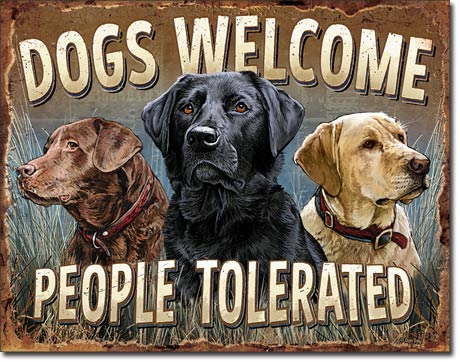 new dogs welcome people tolerated moms den man cave funny metal sign 16width x 12.5height wall decor novelty