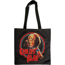 Load image into Gallery viewer, new chucky childs play canvas tote bags image is printed on both sides movies horror apparel accessories handbags
