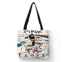 Load image into Gallery viewer, new pink floyd the wall multi heads canvas tote bags image is printed on both sides women unisex the wall music men classic rock apparel handbags
