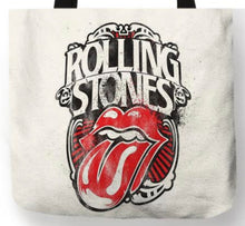 Load image into Gallery viewer, new the rolling stones distressed tongue logo canvas tote bags image is printed on both sides women unisex men music apparel classic rock handbags
