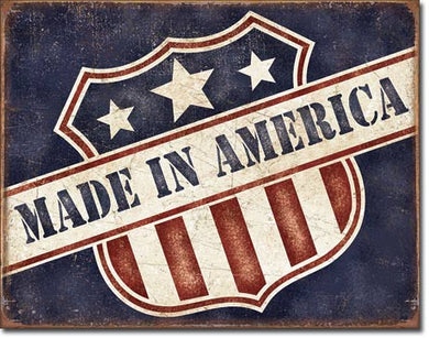 new made in america man cave shop sign proud american metal sign 16width x 12.5height wall decor usa patriotic navy marines america army air force novelty