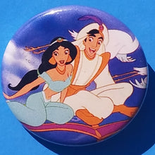 Load image into Gallery viewer, new disney princesses button set of 9 buttons are 1.25 inches in size Included In Set Snow White Ariel Elsa Cinderella Jasmin Belle Aurora Pocahontas Tiana collection cartoons movies animation
