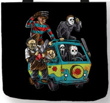 Load image into Gallery viewer, new dream machine canvas tote bags image is printed on both sides women unisex movie men horror apparel handbags
