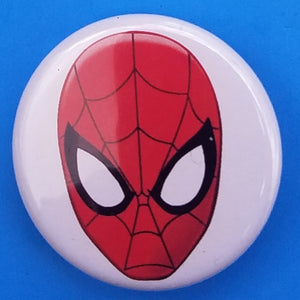 new justice league button set of 4 fashion buttons are 1.25 inches in size Set Includes Captain America Shield Deadpool Face Harley Quinn Skeleton Head Spiderman Head patriotic movie collection cartoon pinback