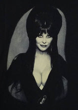 Load image into Gallery viewer, new elvira black n white portrait mens silkscreen horror t-shirt available from small-3xl women vintage hollywood unisex movie men horror apparel adult shirts tops

