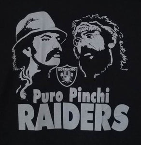 new cheech chong puro pinche raiders unisex silkscreen t-shirt available from small-2xl movie mexican style apparel adult sports 420 shirts tops