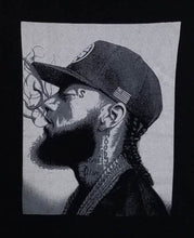 Load image into Gallery viewer, new nipsey hussle smoking unisex silkscreen t-shirt available from small-3xl women unisex rap music men hip hop rap apparel adult shirts tops
