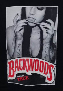 new backwoods always true girl mens silkscreen novelty 420 t-shirt apparel adult unisex women men