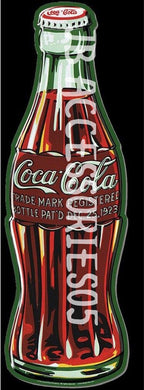 new coca cola bottle large die cut sign 11width x 35.5height vintage drinks decor wall metal sign novelty soda aluminum