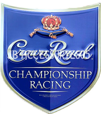 new crown royal championship racing large die cut 16 x 16 alcohol adult wall decor novelty