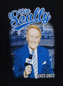 new vin scully color picture unisex silkscreen t-shirt available from small-2xl women unisex sports men dodgers los angeles apparel adult shirts tops