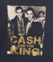 Load image into Gallery viewer, new cash king johnny cash elvis presley unisex silkscreen t-shirt available from small-2xl apparel adult music shirts tops
