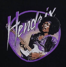 Load image into Gallery viewer, new jimi hendrix playing guitar mens silkscreen t-shirt available from small-3xl women unisex music men classic rock apparel adult shirts tops
