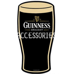 new guinness pint glass embossed die cut aluminum sign 18tall x 9wide wall decor unisex man cave die cut beer alcohol novelty