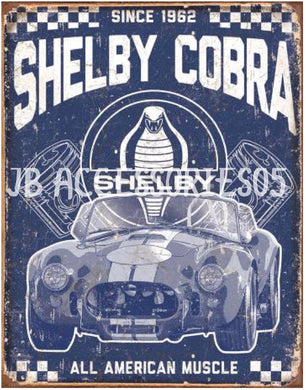 new shelby american muscle garage wall art metal sign 12.5width x 16height wall decor transportation ford auto novelty